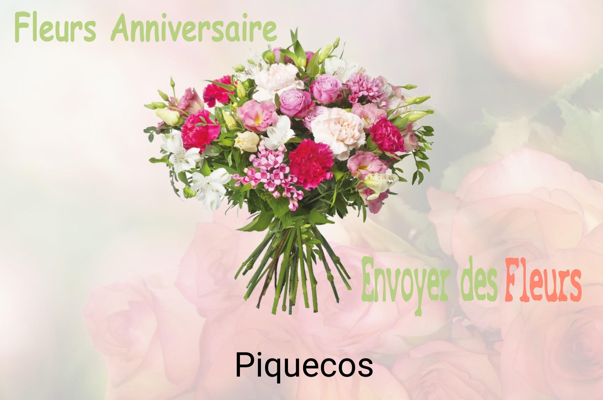Bouquet de fleurs d’anniversaire livré à Piquecos